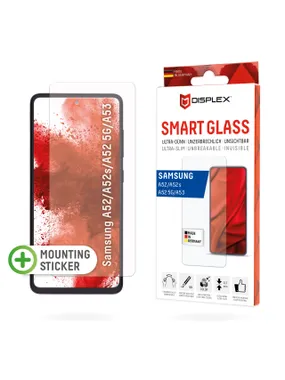 Displex Smart Glass (9H) Samsung Galaxy A52/A52(s) 5G/A53 5G, montāžas uzlīme, neplīstošs, īpaši plāns, neredzams