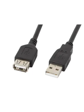 Extension cable USB 2.0 AM-AF black 5M