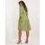 Women's light green shirt dress