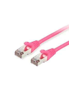 Aprīkot Cat.6 S/FTP Patch Cable, 0,15m, rozā