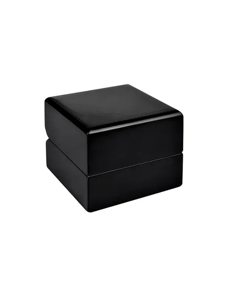 Black wooden ring box BB-2 / A25