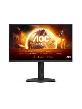 AOC 24G4X datora monitors 60,5 cm (23,8 collas) 1920 x 1080 pikseļi Full HD LCD melns