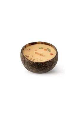 Candle in coconut - Santalwood & Tangerine scent 500 g