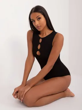 Women's black bodysuit