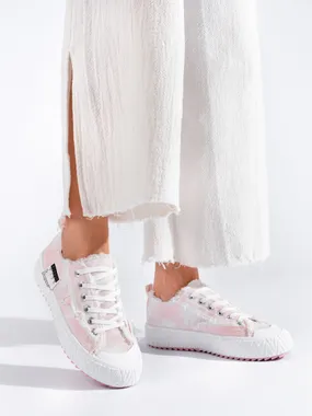 Shelovet pink platform sneakers