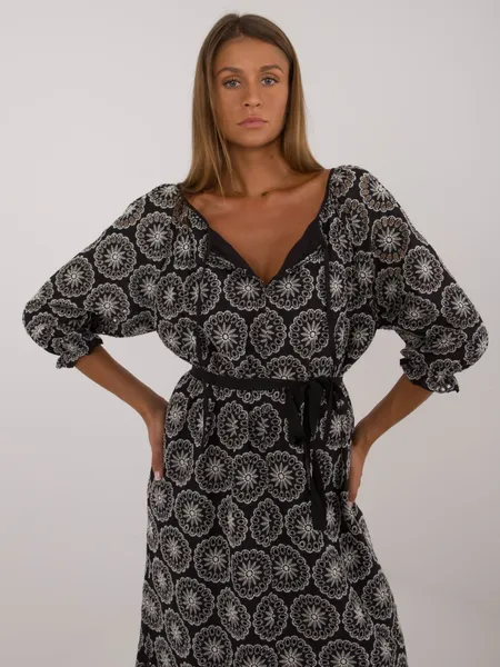 Women's black cocktail dress