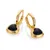 Jac Jossa Soul Gold Plated Diamond and Onyx Dangle Earrings DE789