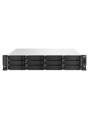 QNAP TS-H1887XU-RP NAS plaukts (2U) Ethernet LAN melns, balts E-2336