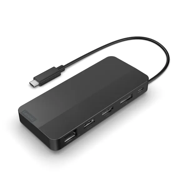 Lenovo 40B90100EU klēpjdatora dokstacija/portu replikators Vadu USB 3.2 Gen 1 (3.1 Gen 1) Type-C Black