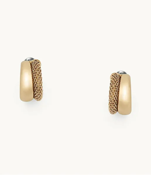 Elegant gold-plated hoop earrings Kariana SKJ1595710