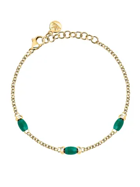 Stylish gold-plated bracelet with beads Colori SAXQ14