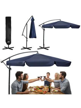 Folding garden umbrella 6-section 350 cm with cronos PL-880 cover