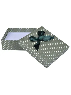 Green polka dot box for jewelry set KK-5 / A19