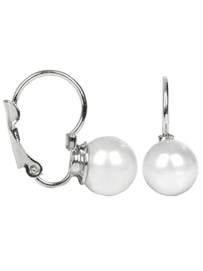 Charming earrings with Pearl White flap