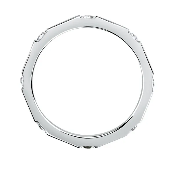 Stylish steel ring with Motown SALS85 crystals