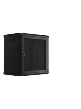 Hanging cabinet 19 inches 12U 600x450 perforated doors (flat pack) black