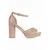 Women's beige pumps on a wide block from Shelovet