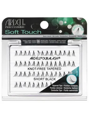Soft Touch Knot-Free eyelash tufts Short Black 56pcs.