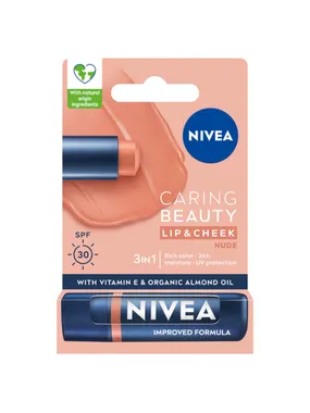 Caring Beauty 3in1 Nude Lipstick 4.8g