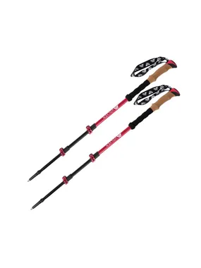 Volven Trekking Poles Adventure Korķa sarkans