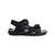 Comfortable men's black velcro sandals