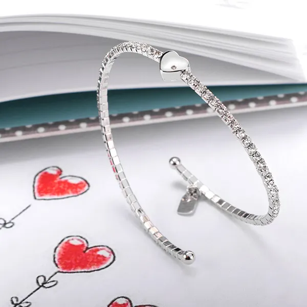Glitter Bracelet Heart LPS05AQC01