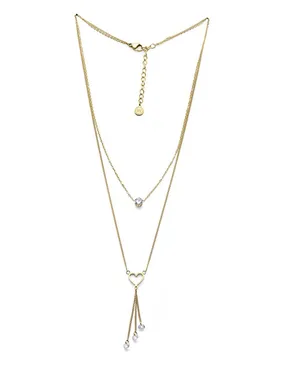 Romantic gold-plated heart necklace Kindness Freedom 12417G