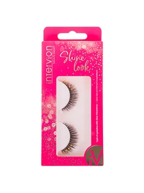 Shine Look false eyelashes with gold stones