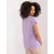 Women's light purple casual blouse