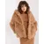 Women's camel mid-season jacket