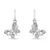 Design silver earrings Butterflies EA187W