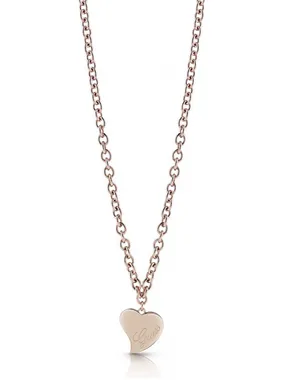 Bronze necklace with big heart UBN28061