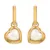 Jac Jossa Soul DE791 Gold Plated Diamond and Pearl Drop Earrings