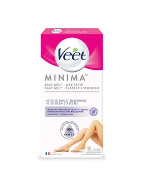 Hypoallergenic wax strips for legs Mini ma 12 pcs