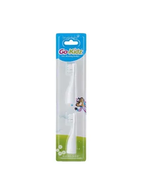 GoKidz sonic travel toothbrush heads for children aged 3-6 years 2pcs.