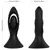 ARMONY - VIBRATOR & ANAL PLUG SILICONE BLACK