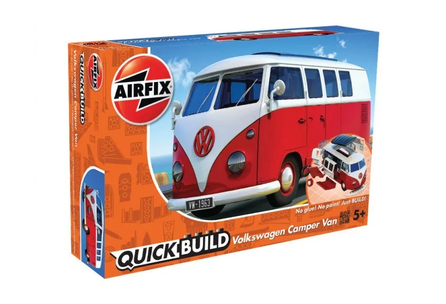 Plastic model QUICKBUILD VW Camper Van red