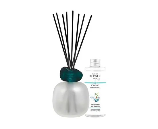 Gift Set Aroma Diffuser Mineral Frosted + Blue Seduction Refill 180 ml