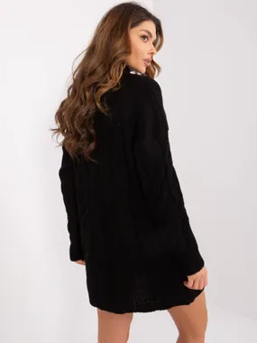 Women's black knit dress