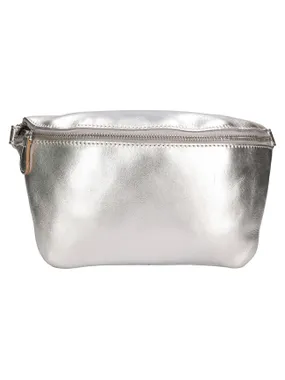 Women's leather waist bag BLC-24-2815 SILVER