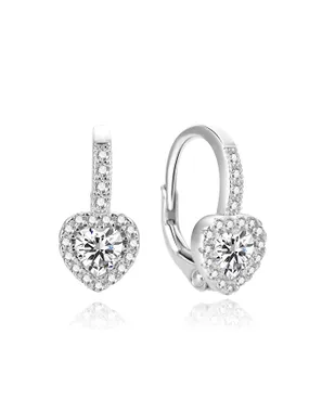 Romantic earrings in the shape of hearts AGUC1299DL