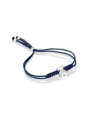Dark blue kabala bracelet with teddy bear 1003876000