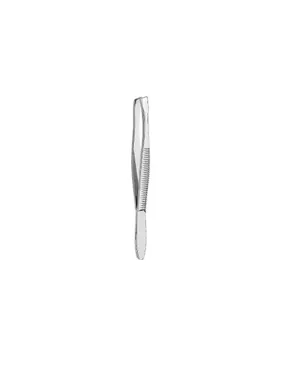 Cosmetic tweezers slant Silver 1093
