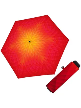 Women's folding umbrella Carbonsteel Mini Slim Fusion red/yellow