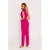 M780 Jumpsuit with decorative leg - fuchsia