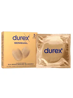Sensual super thin latex condoms 3 pcs