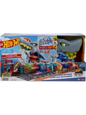 Hot Wheels City Ultimate Shark Car Wash, Play Building