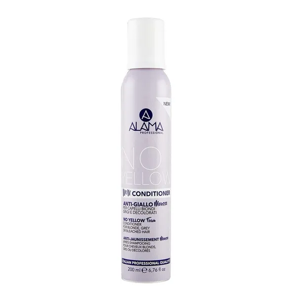 No Yellow Foam Conditioner for Blonde Hair Against Yellow Tones 200ml