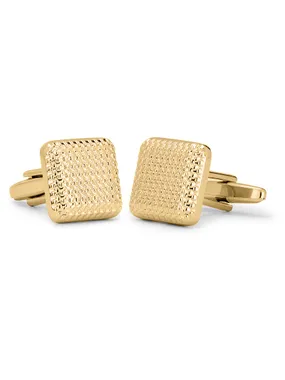 Modern gold-plated cufflinks