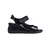 Comfortable black wedge sandals by Sergio Leone